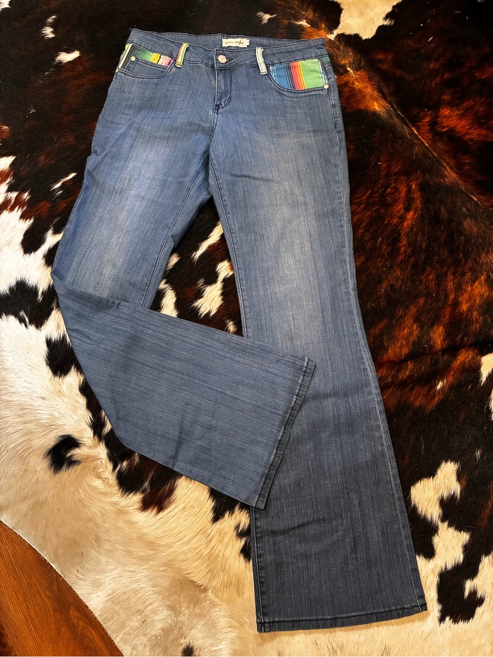 Women’s Ranch Dress’n  Jeans with Serape Accents
